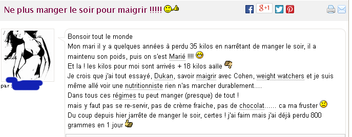 Que disent maigrissant sur 408 kg
